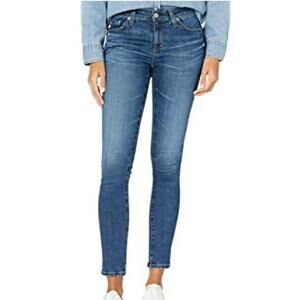 AG Adriano Goldschmied NWT Prima Mid Rise Ankle Cigarette Leg Jeans Size 24R